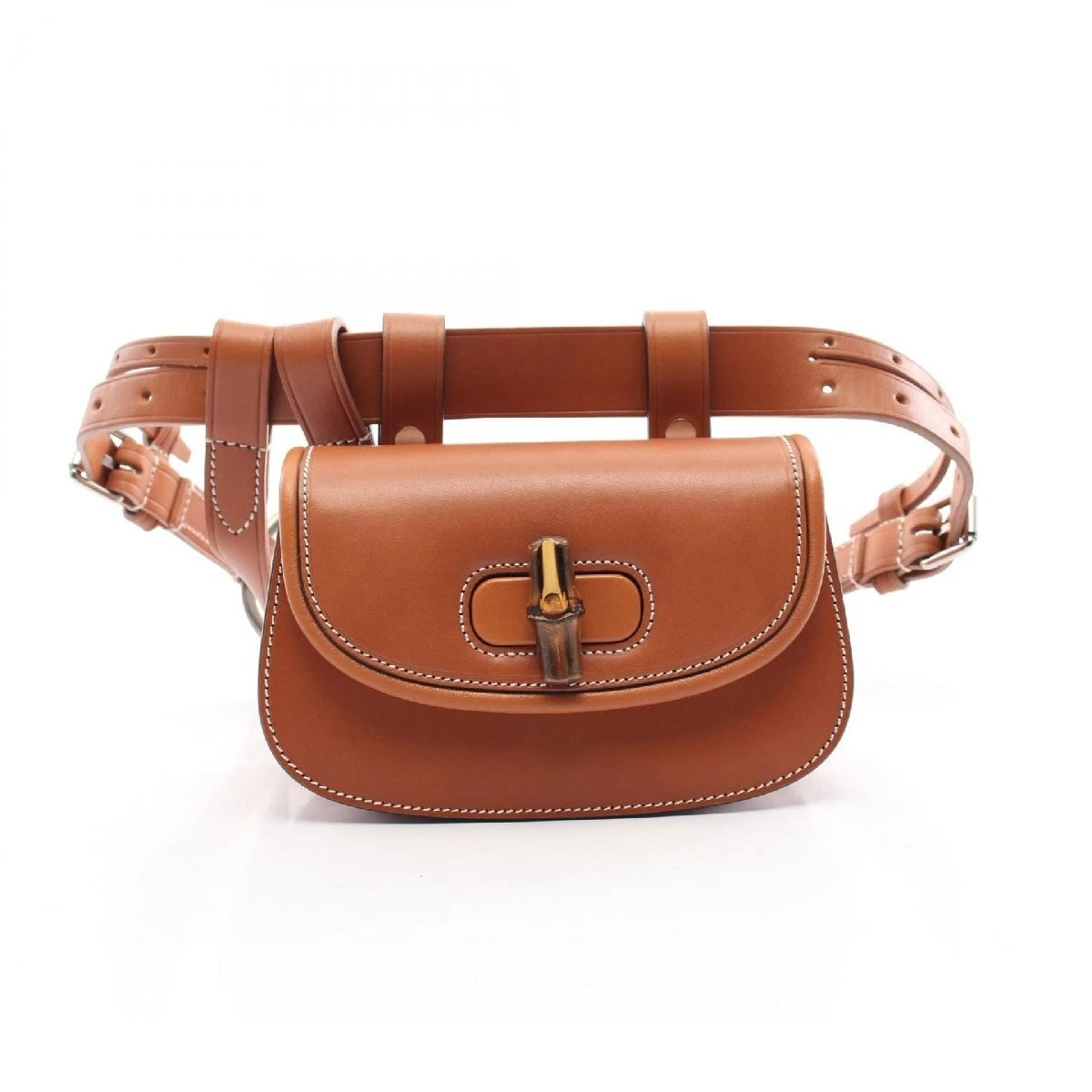 Mini sac ceinture cuir GUCCI bambou 1947 850490