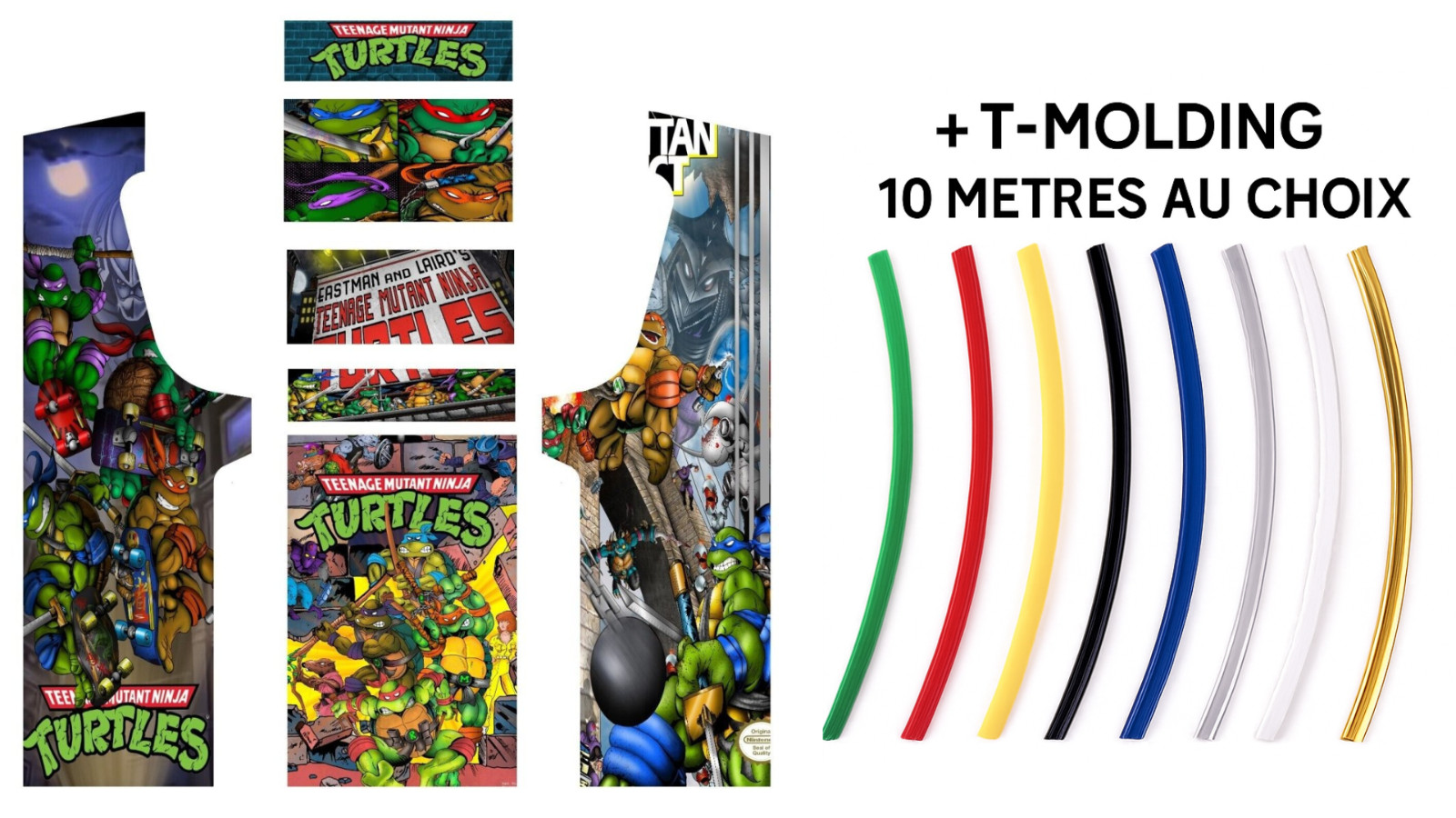 Stickers Ninja Turtle borne arcade pour restaurer un meuble MAME