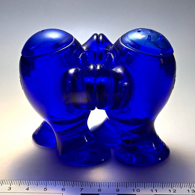 Koziol Pepi & Pepper Salz-& Pfefferstreuer Magnet Blau B. de Gast 2002 Neuwertig