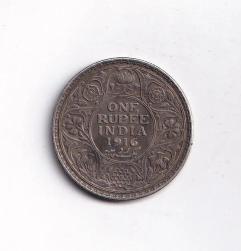 1916 British India One Rupee — photo from the most recent tracked eBay sale
