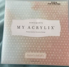 Close To My Heart ~My Acrlix  stamp set~D1514 Just A Number~Used~