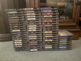 HUGE NINTENDO NES LOT, 70 Games + Controllers, System, Box, And Figure