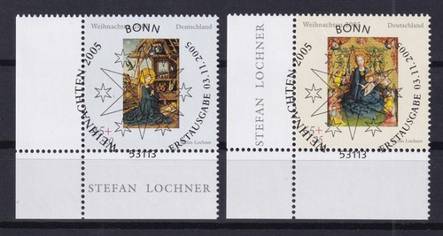 Briefmarken Deutschland BRD MiNr 2492 - 2493 gestempelt SST Eckrand 2005