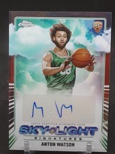 ANTON WATSON 2024-25 TOPPS CHROME SKY LIGHT SIGNATURES AUTO RC CELTICS QQ