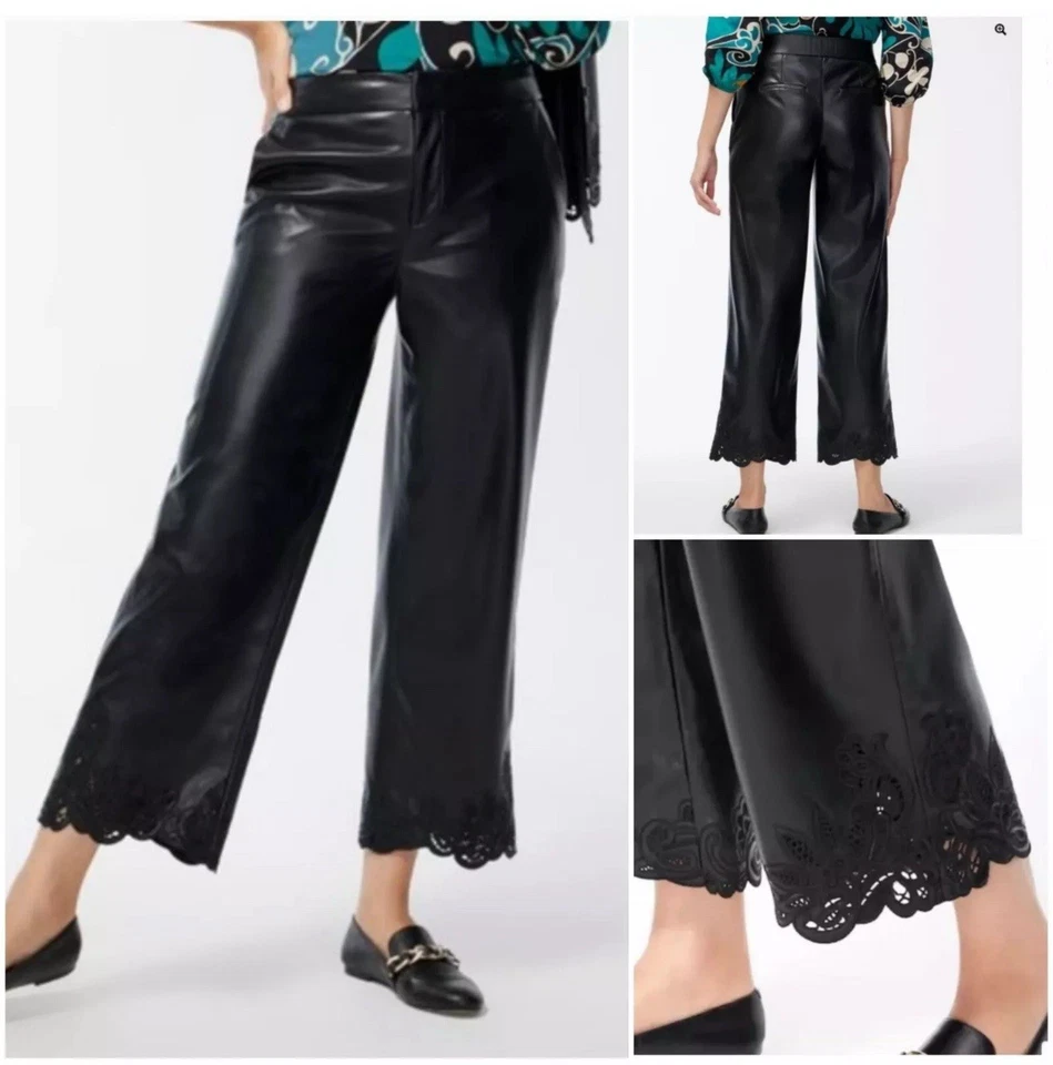 Pantalón clásico Chicos imitación cuero dobladillo talla 0,5 nuevo con etiquetas