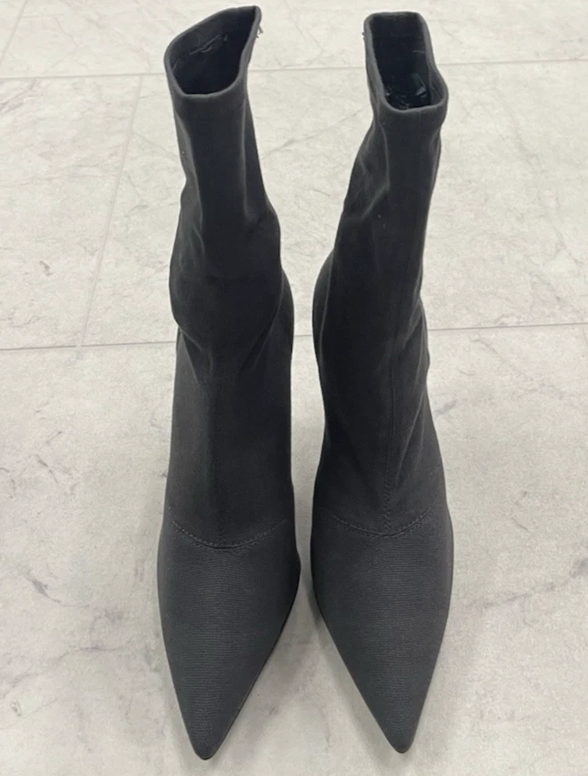 NUEVO EN CAJA YEEZY Temporada 6 110 mm Tacón Grafito Lona Elástica Botines Talla:36 (US 6) Foto 3 de 4