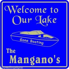 Personalized Lake Sign #8 Welcome Lakehouse Nautical Gift Wall Decor USA Made