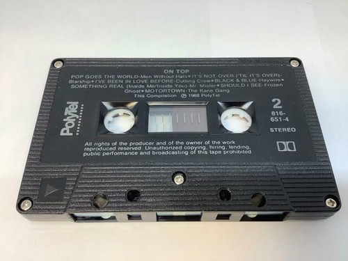 ON TOP 1988 Audio Cassette Tape TODAY’S CHART HITS Polytel Records 816-651-4 - Picture 4 of 5