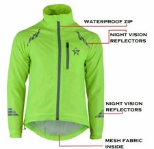 Women Cycling Jacket Waterproof Outwear Hi-Viz Running Top Bicycle Jacket S-XXL 