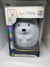 Lumipets Bear Night Light Lamp With Remote for Kids  White
