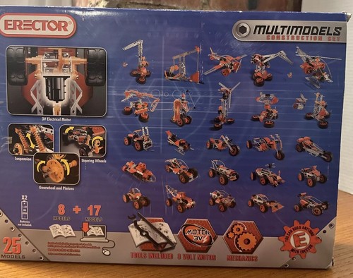 Erector Set 7550, Vehicle Multimodels Construction Set Opened, Never Used - Picture 4 of 10