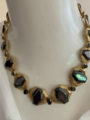 VTG$95  CAROLEE NEW FIT DESIGN CONTEST GOLD TONE  19''  NECKLACE JD 794