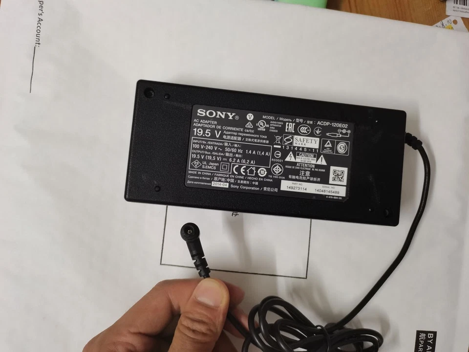 For Sony KDL-55W805BBAE2 KDL-50W829B ACDP-120E02 19.5V 6.2A 120W AC Adapter OEM - image 2 of 4