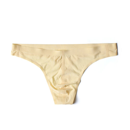 Men's Sexy Semi-Transparent Thongs Sexy And Silky Stylish Mens Underwear Bikini - Picture 12 of 19