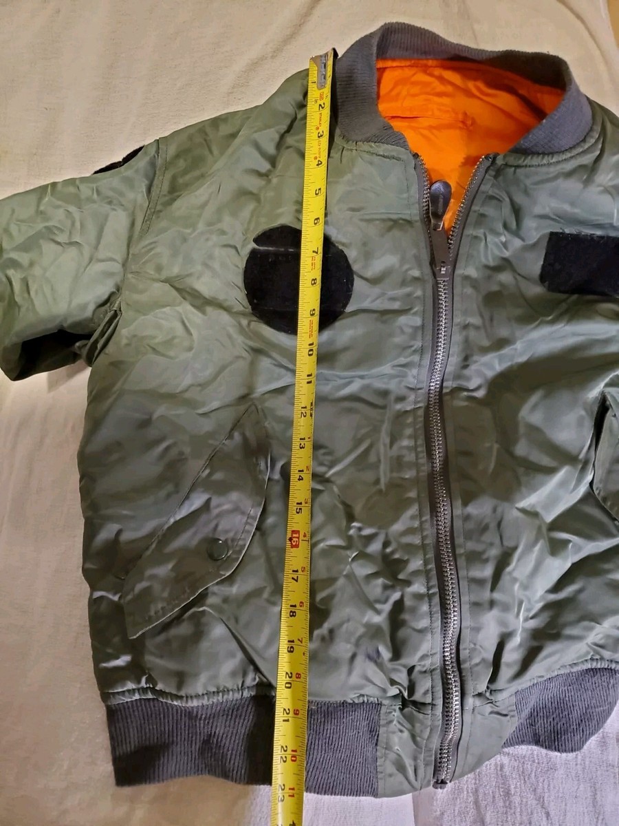 Vintage MA-1 Bomber Jacket Size Large Flyer MIL-J-82790J | eBay