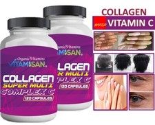 COLAGENO Collagen Hydrolysate with Vitamin C ANTIANGING Colageno 240 CAPS
