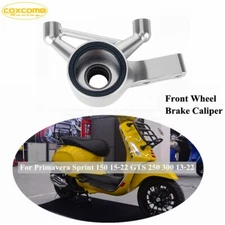 Aluminum Front Wheel Brake Caliper Set Chrome For Primavera Sprint 150 2015-22