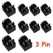10pcs Refrigerator Start Relay PTC for QP2-4.7 4.7Ohm 3Pin Compressor Relay USA