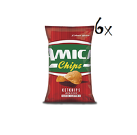 6X Amica Chips Ketchips Ketchup Patatine Kartoffelchips Gesalzen 50G Kartoffel