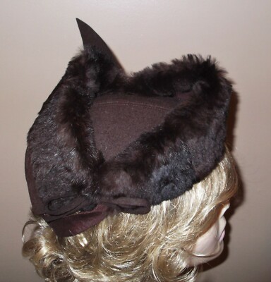VINTAGE 40\'S MINK? HEADBAND HAT NEW YORK CREATION New York Creations - Gem main image 2