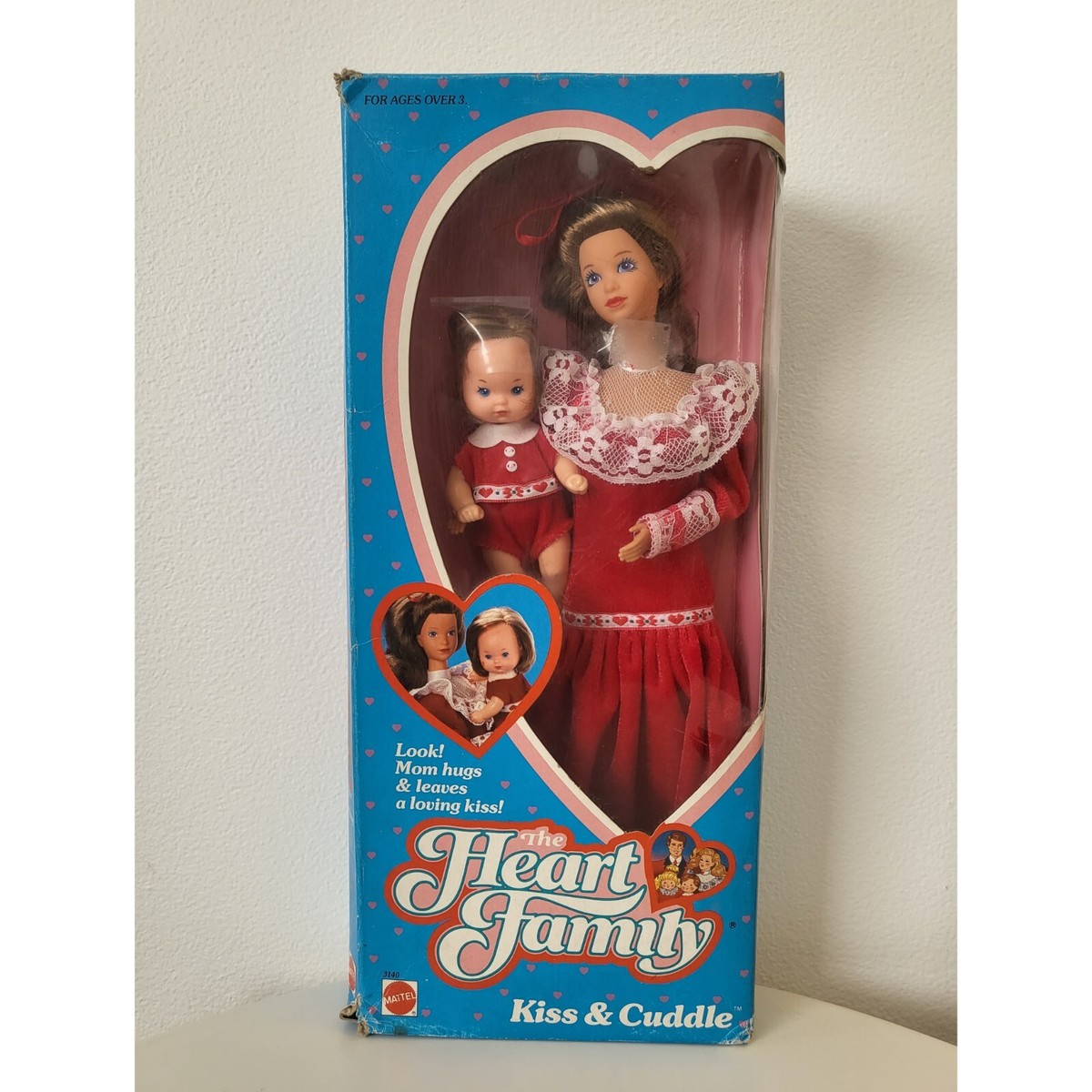 The Heart Family Kiss and Cuddle Mom Doll 3140 Mattel 80s*read
