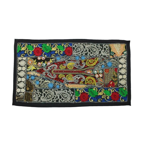 Wall Art Vintage Tapestry Indian Handmade Embroidered Patchwork Dorm Hanging Am