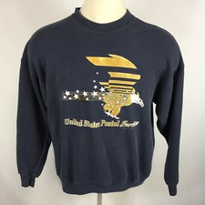 Vintage 80s 90s USPS Postal Service Post Office Shipping Sweatshirt Distressed