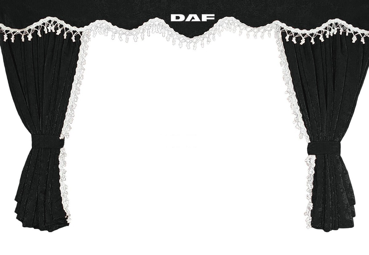 F-CORE Gordijnen - volledige sets (3-in-1) vrachtwagen compatibel voor DAF XF 95 01.97-12.05 XF 105 01.06-12.13 XF 106 01.14-09.21 SPACE CAB GRIJS