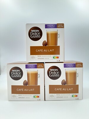 Nescafe Dolce Gusto Coffee Pods CAFÉ AU LAIT Boxes UK