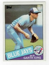 Garth Iorg 1985 Topps Baseball Base Common #168 Toronto Blue Jays