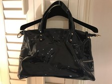 MARINA GALANTI, Firenze Navy Handbag With Gold Zips