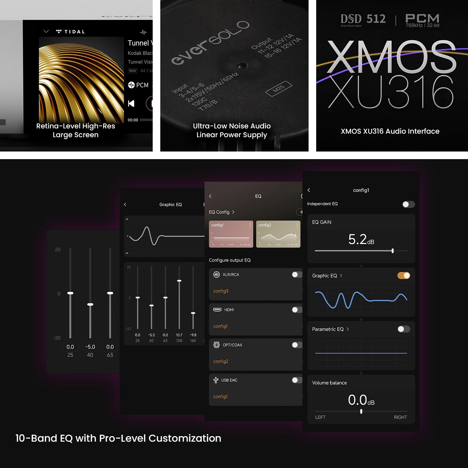 EverSolo DMP-A6 Master Edition Gen2 Network Streamer & DAC - Silver