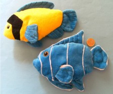 1 Plüschtier trop. Fisch, 20 cm, Kuscheltiere Stofftiere Fisch Angler Zierfische