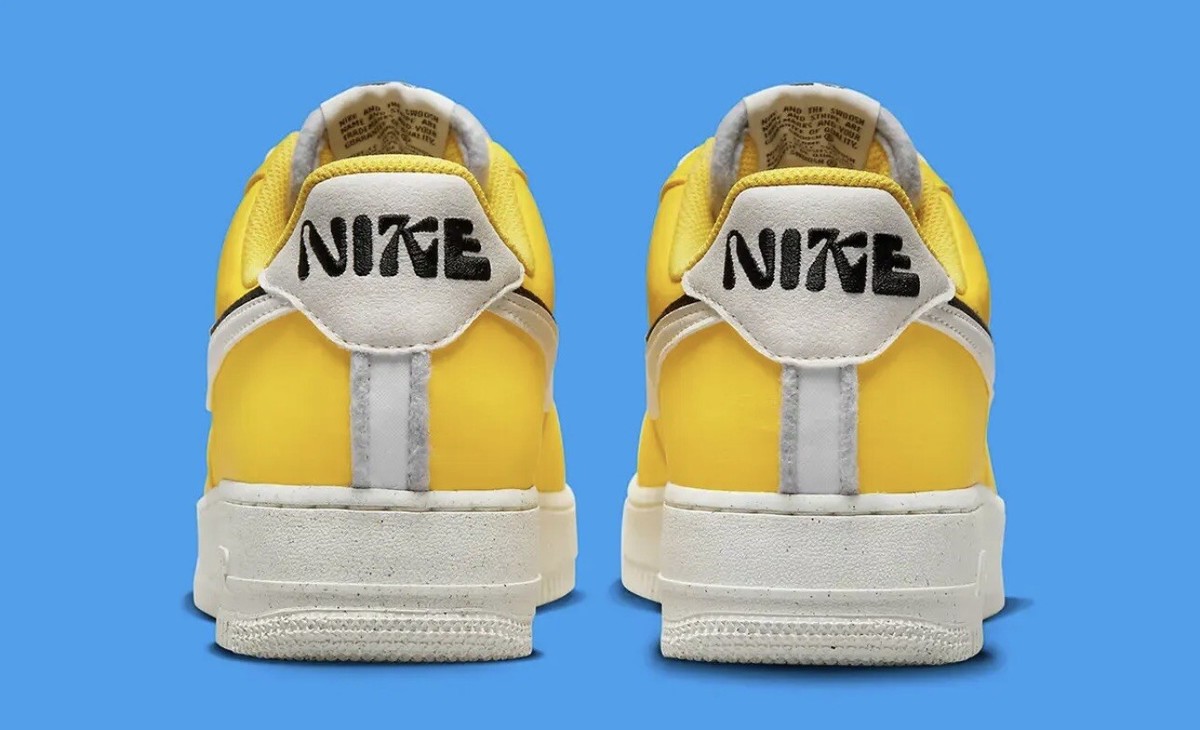 * 7 MEN\'S Nike Air Force 1 07 LV8 YELLOW / WHITE DO9786-700 SNEAKERS Nike Air Force 1 Low  main image 3