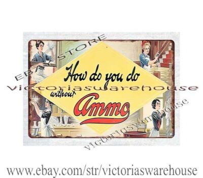 AMMO CLEANER metal tin sign modern bedroom designs