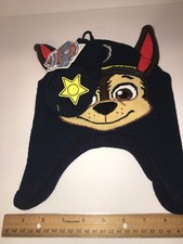 Nickelodeon Paw Patrol Toddler 2 Piece Hat Mittens Winter, New, Blue Chase