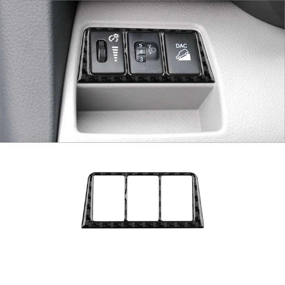 Juego completo de 30 piezas de embellecedores interiores de fibra de carbono para Toyota RAV4 2006-2012 Foto 4 de 4