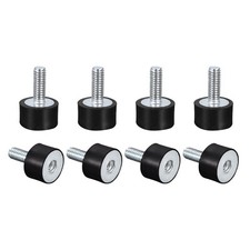 8 x Rubber Mounts M5 Male/Female Vibration Isolator Shock Absorber D15mmxH10mm