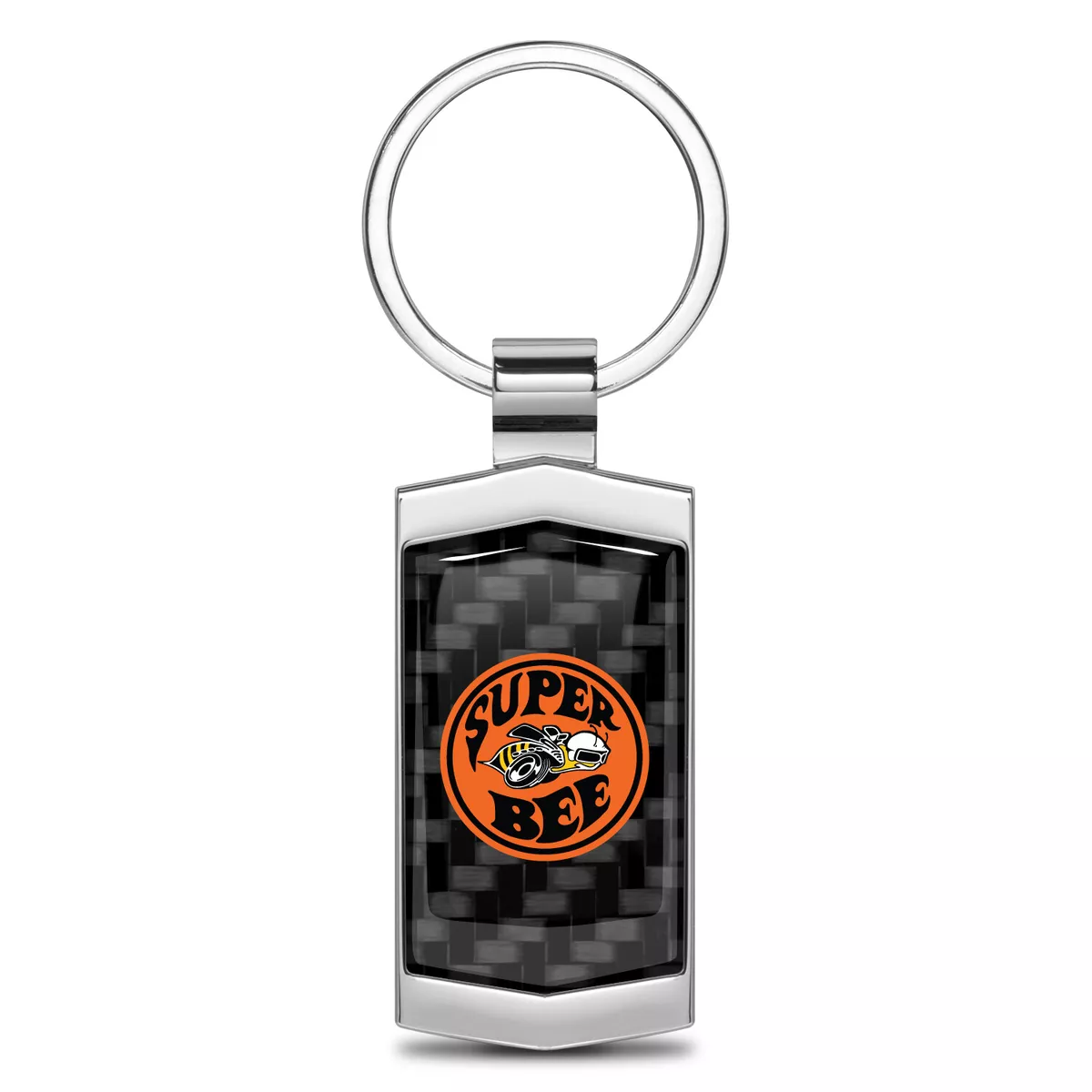 Dodge Super Bee Real Carbon Fiber Chrome Metal Case Key Chain eBay