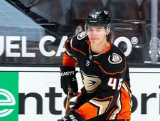 Trevor Zegras Anaheim Ducks 8x10 unsigned photo