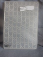 Stampin Up Sizzix Textured Impressions Embossing Folder Used