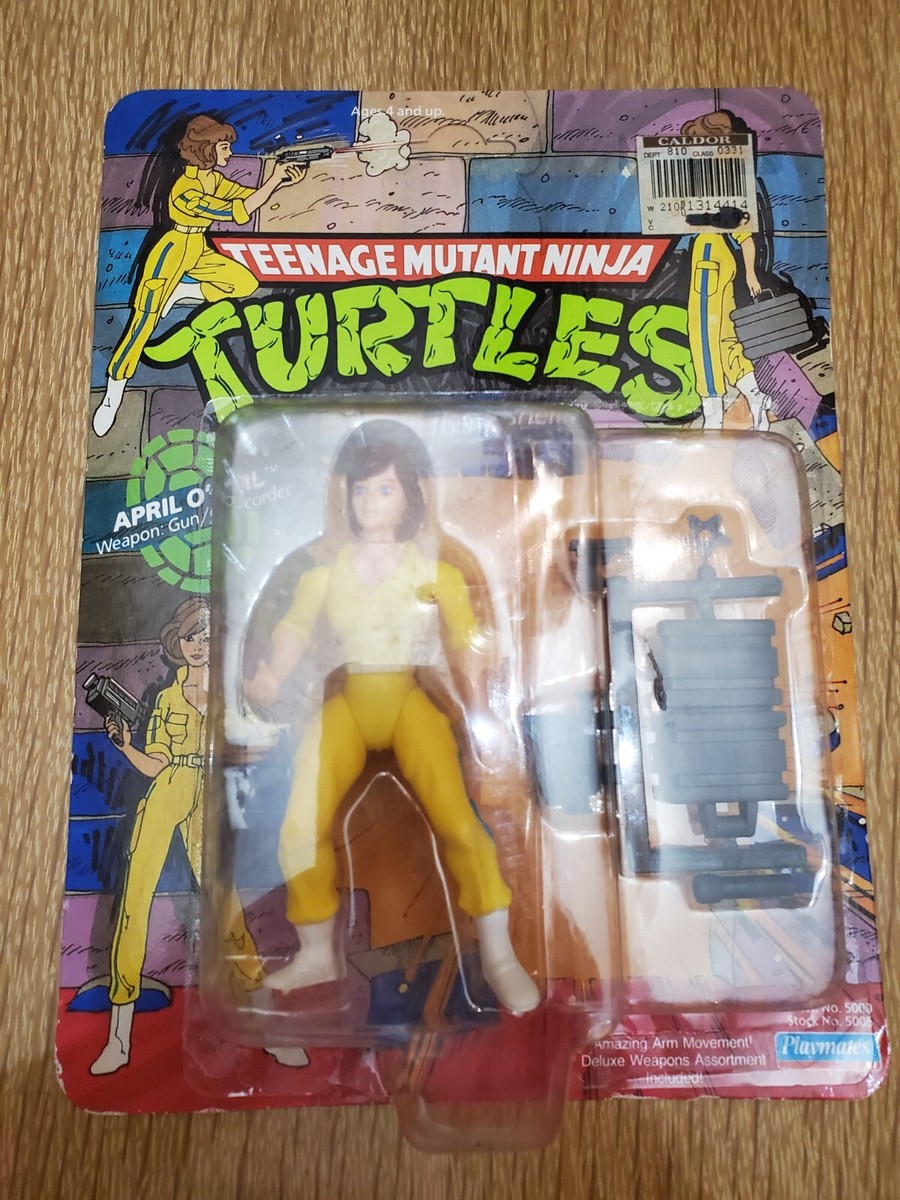 CNBLUEコレクション 1988 April O'Neil 10 Back Blue Stripe MOC Vintage TMNT Ninja