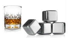 vacu vin Metal Whiskey Stones Set of 4