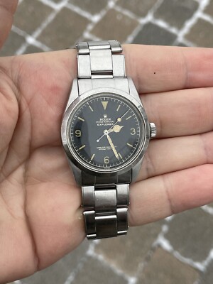 1960 Rolex Explorer 1016 Type 1 Dial 36mm Watch THE REAL DEAL