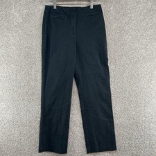 Ann Taylor Women's Dress Pants Size 8 Black Mid Rise Straight Leg