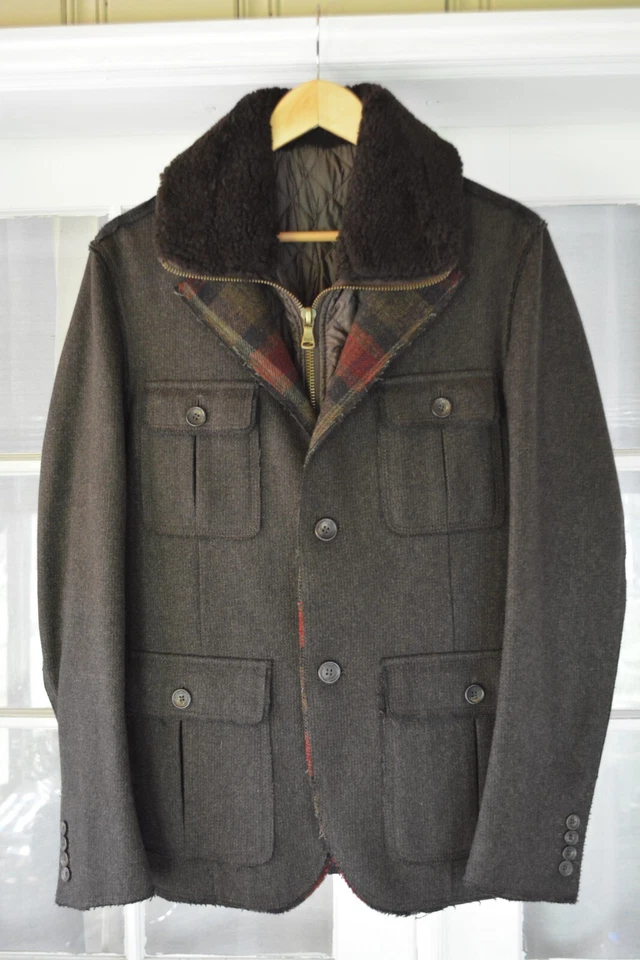 Dolce & Gabbana Wool Tweed Sherpa Field Jacket - size 48 EU / 38 US - Image 4 of 4