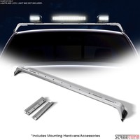 Deluxe Light Bar Mount+roof Gutter Rack Brackets Silver For 00-15 Nissan Xterra on sale Deluxe Light Bar Mount+roof Gutter Rack Brackets Silver For 00-15 Nissan Xterra on sale