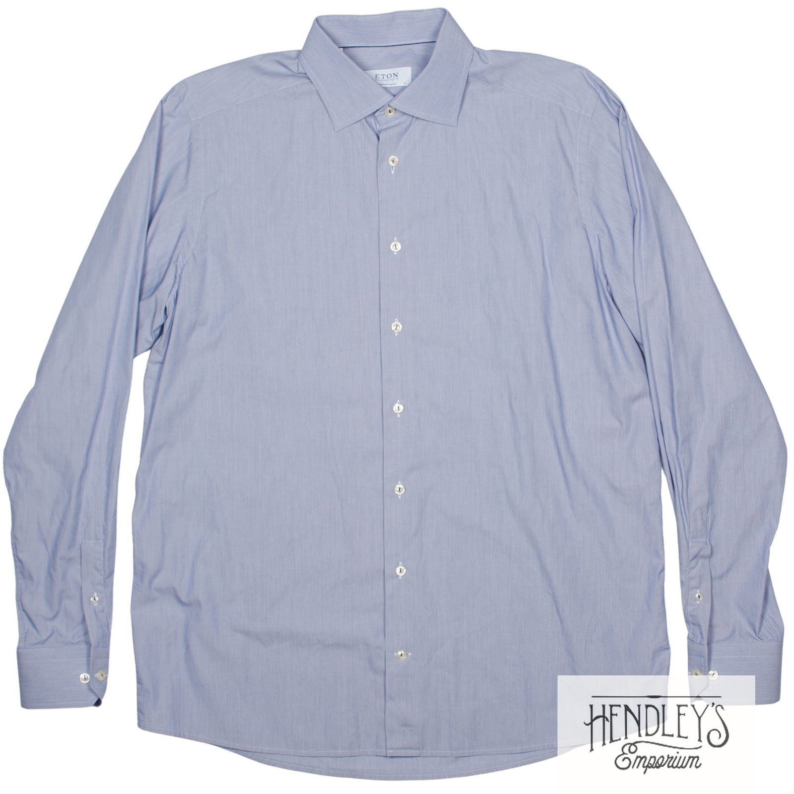 Current ETON Spread Collar Shirt 1737 Contemporary in Ocean Blue