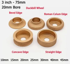 3'' 75mm Brazing Diamond Grinding Wheel Stone Disc Angle Grinder10mm-45mm Thick