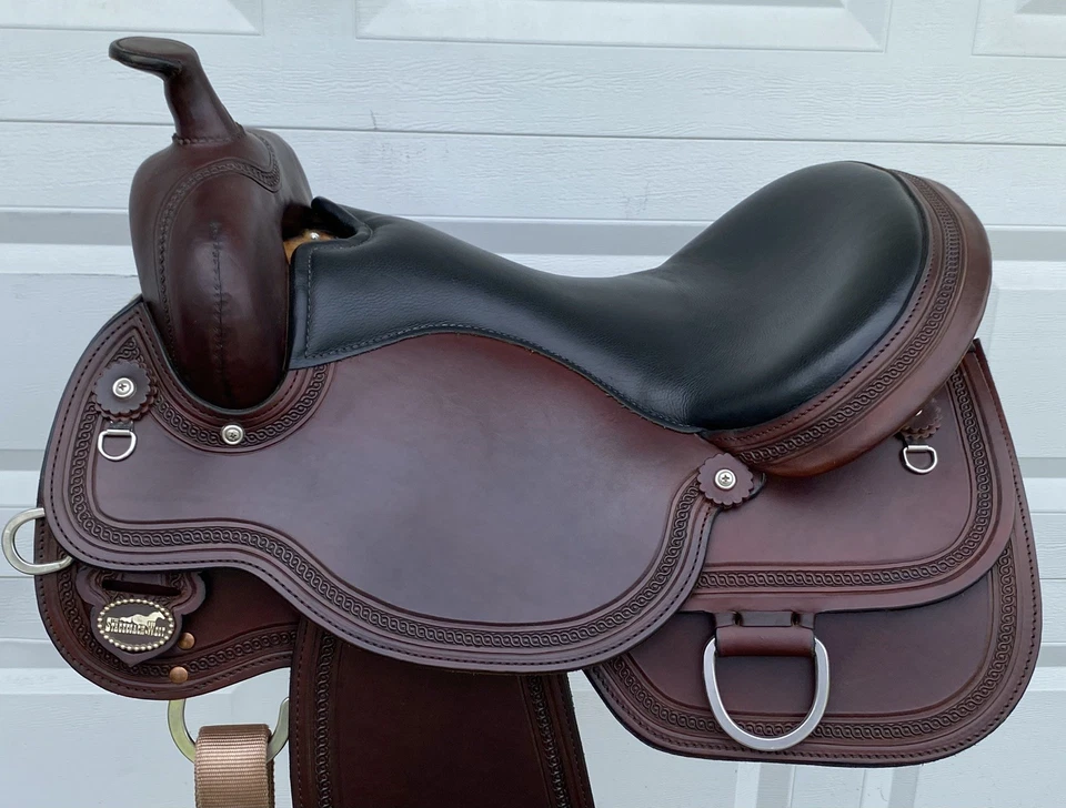 17" Circle Y ULTIMATE Trail~Ranch Show Saddle~2023 Model~SOFTE Leather~LIGHT USE - Image 4 of 4